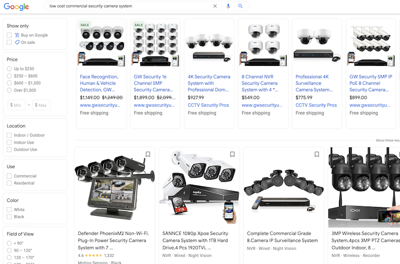 business equipment security system